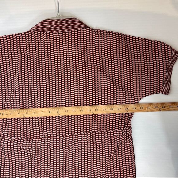 VERO MODA VMARIEL 2/4 Short Wrap Dress Mahogany Women's XS - Picture 9 of 10